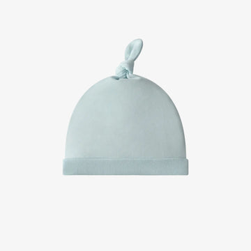 Blue Knotted Baby Hat