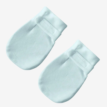 Blue No Scratch Baby Mittens