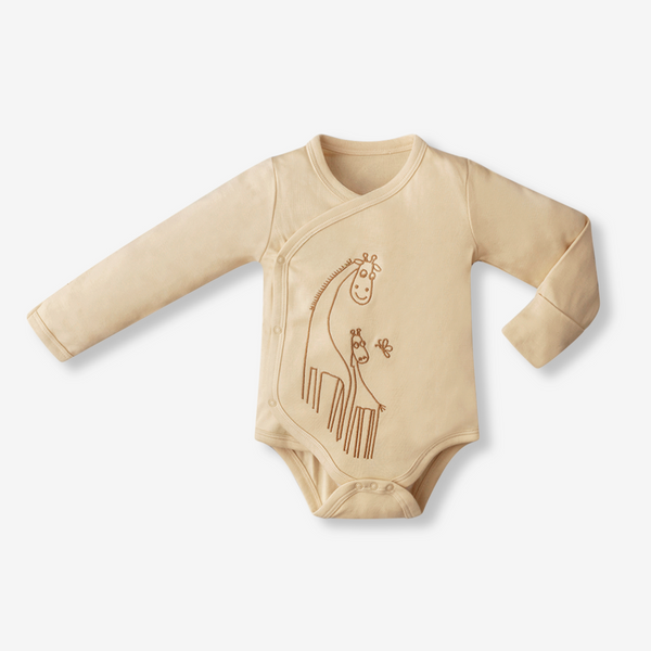 Giraffe Baby Kimono Onesie