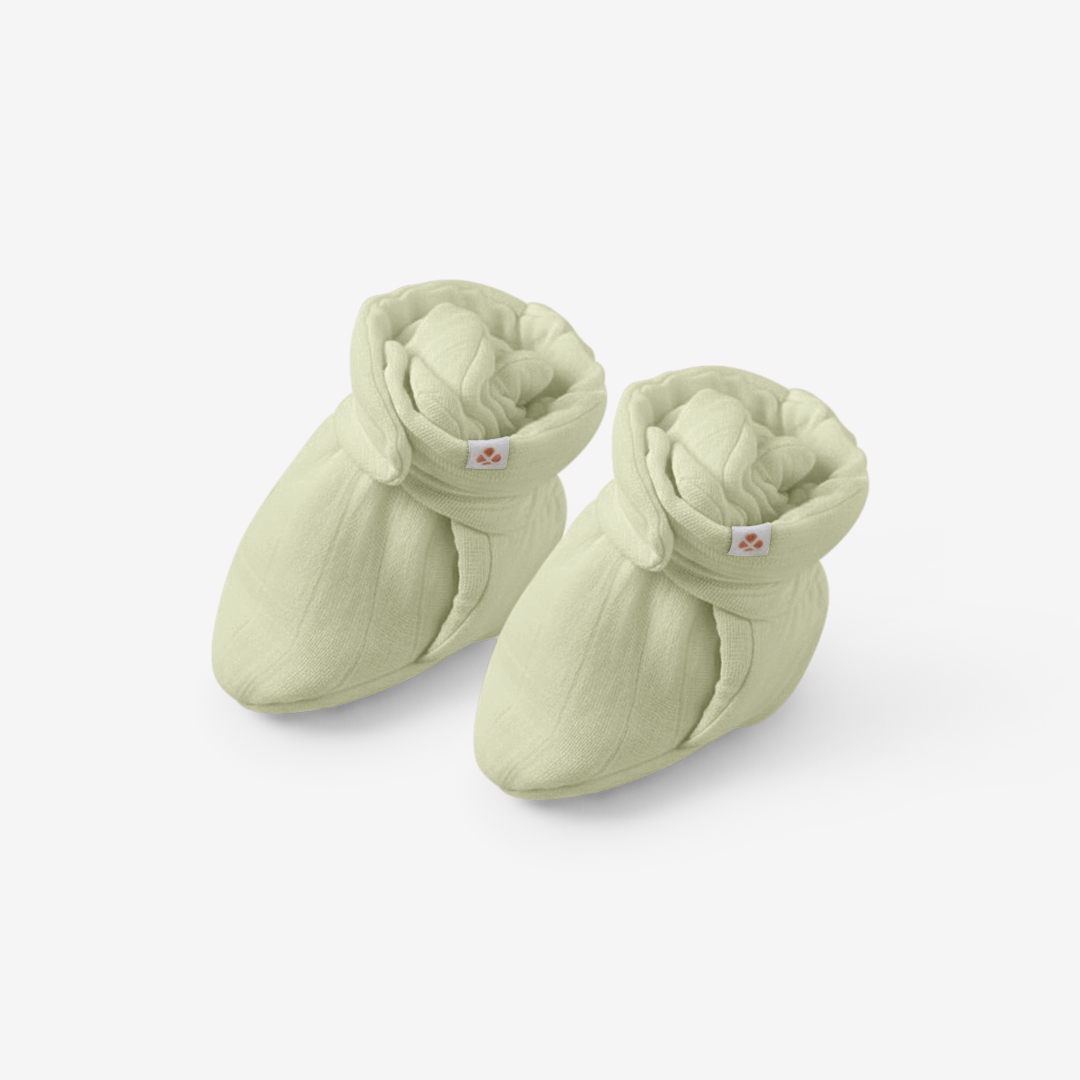 Green Baby Booties