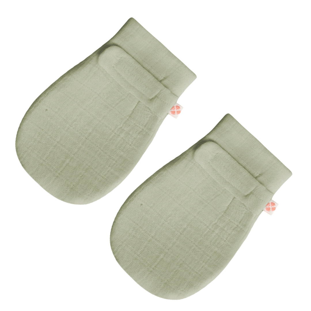 Green Baby Mittens