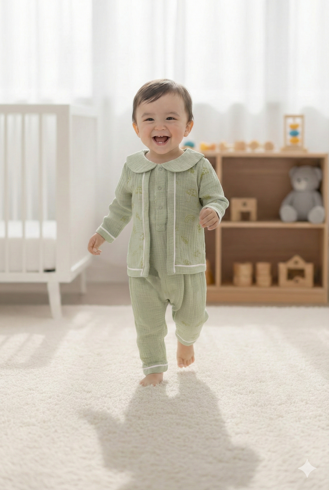 Green Baby Outfit Set