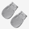 Grey No Scratch Baby Mittens