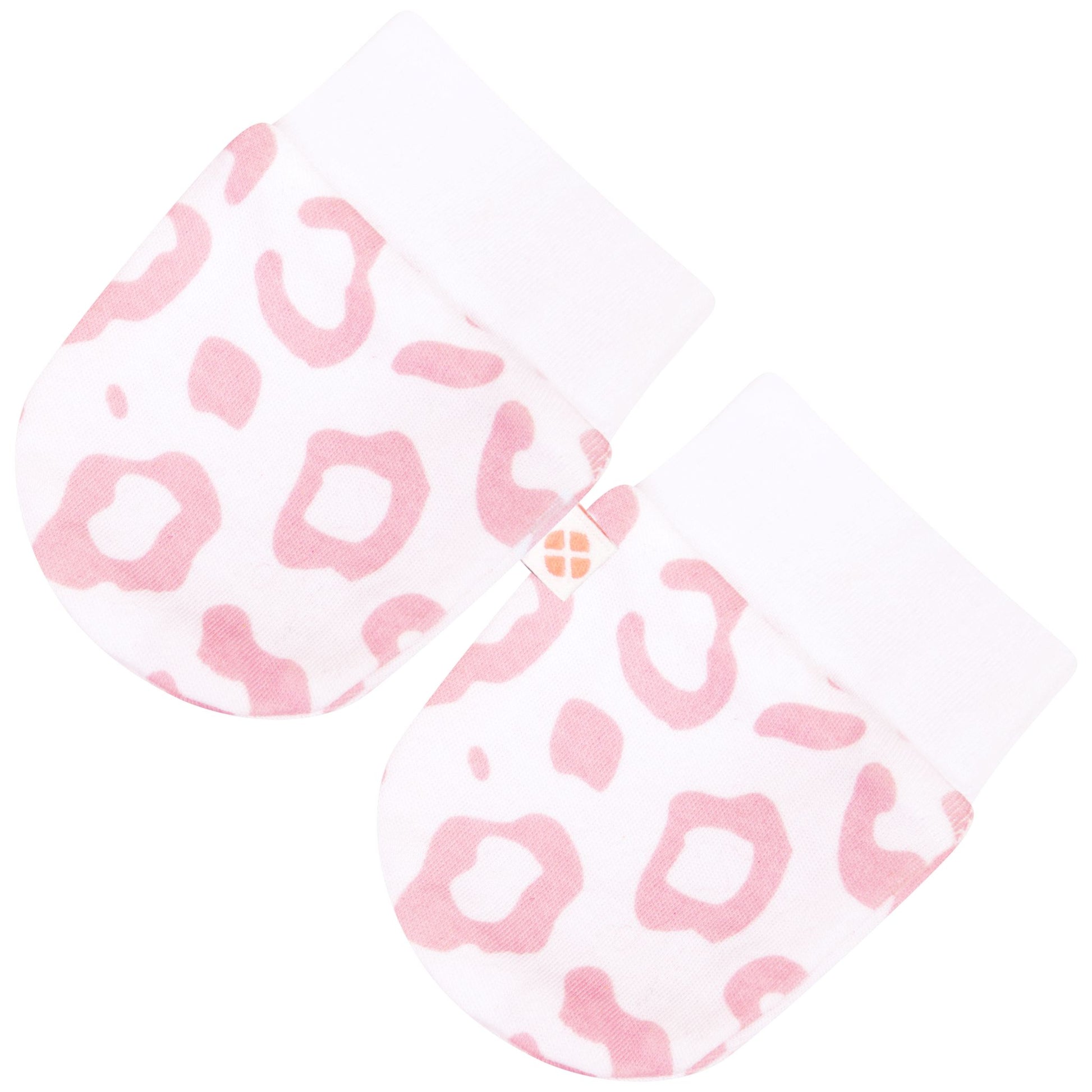 Leopard Print Baby Mittens