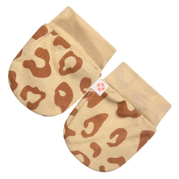Leopard Print Baby Mittens