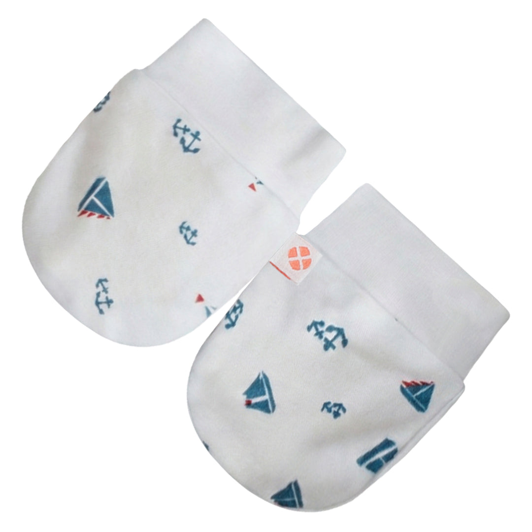 Nautical Baby Mittens