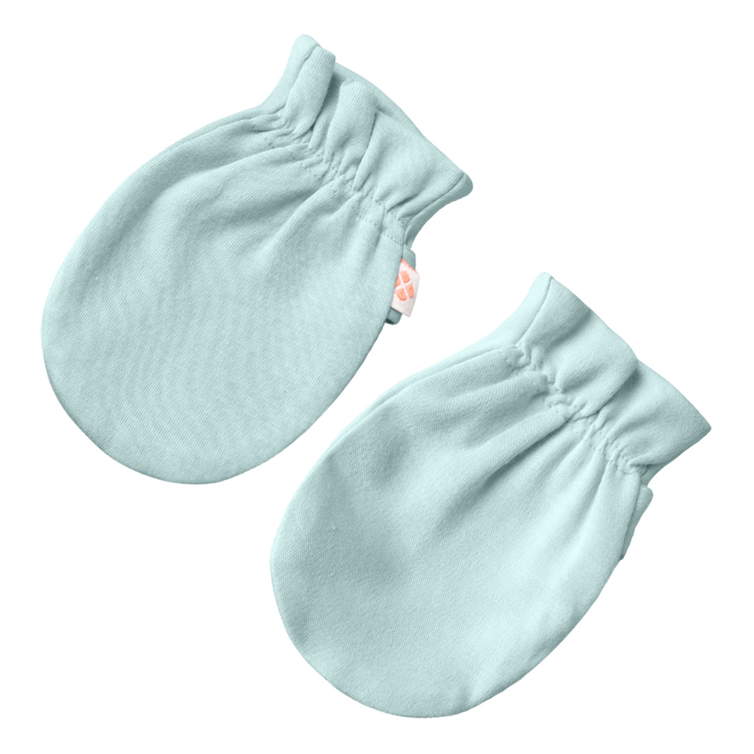 Blue No Scratch Baby Mittens