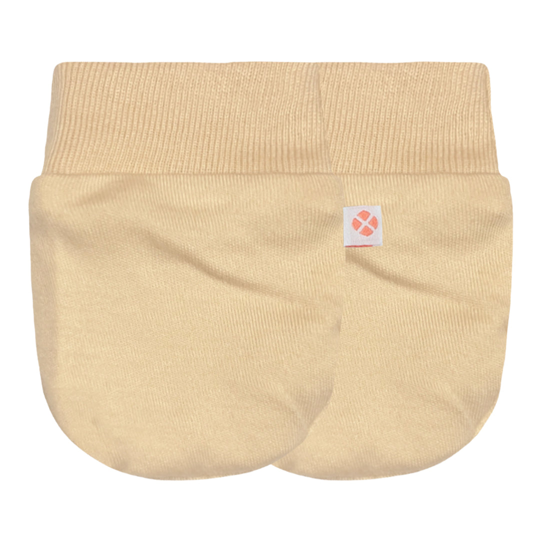 Cream Baby Mittens