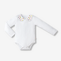 Pima Fruit embroidered Peterson collar babysuit