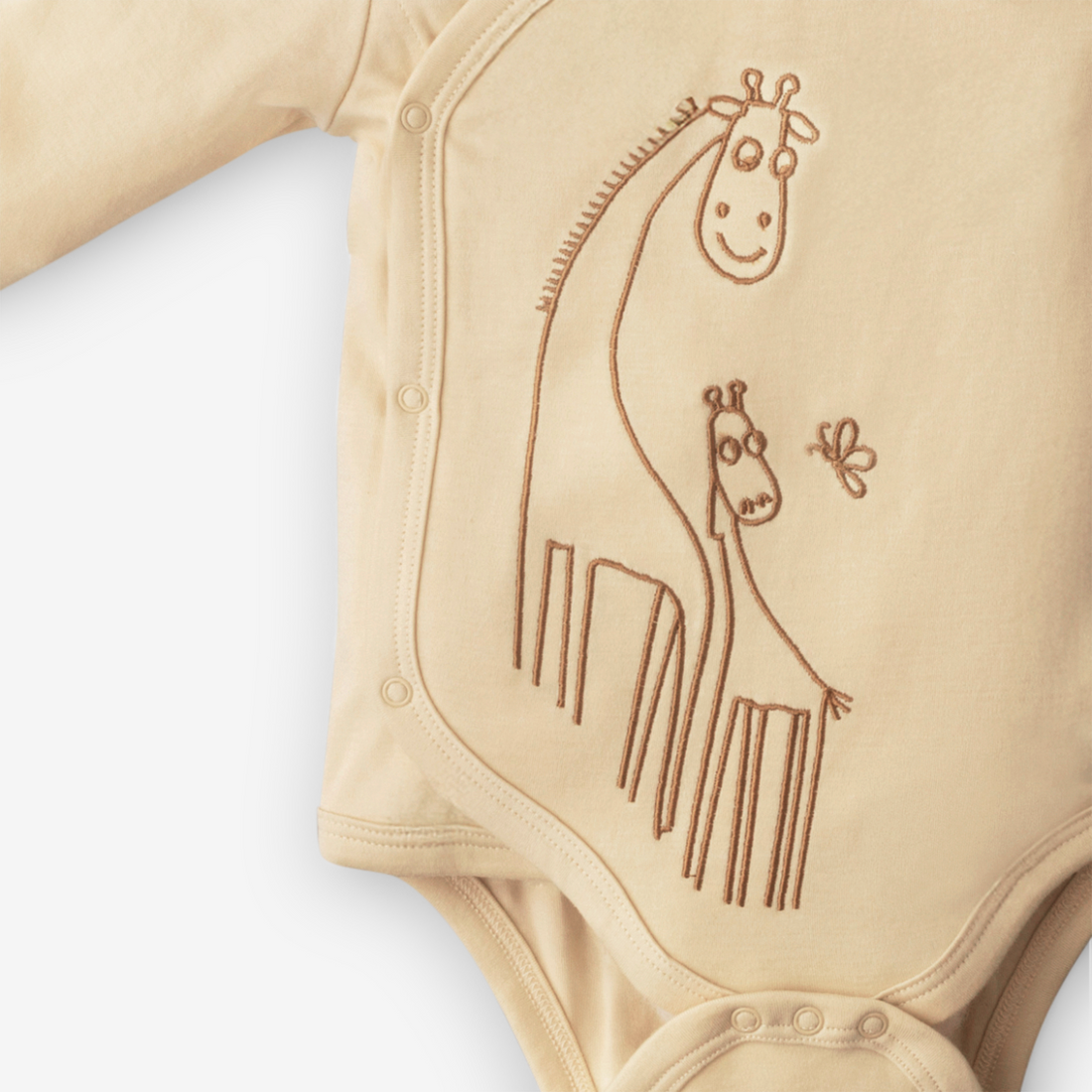 Giraffe Baby Kimono Onesie