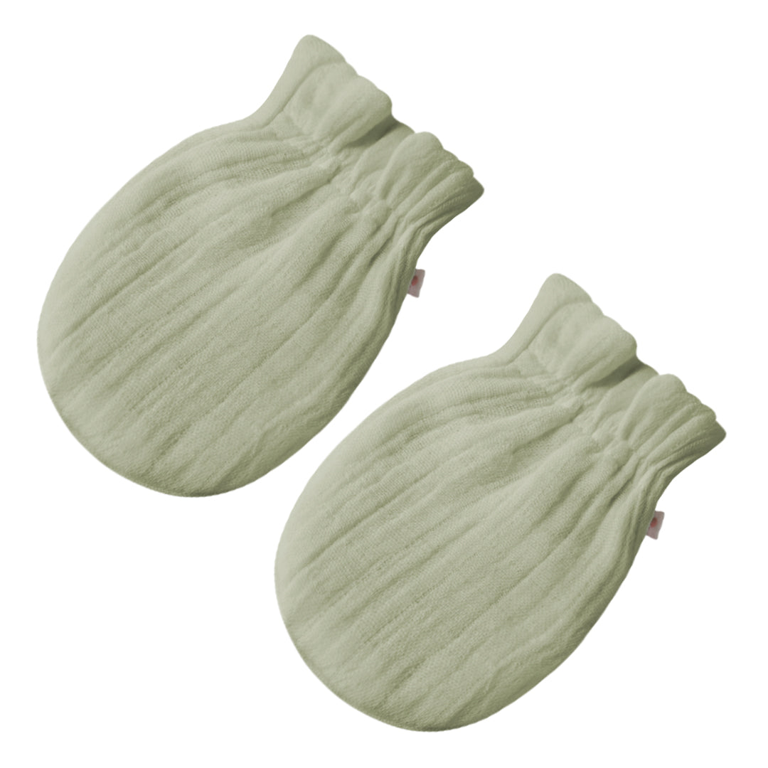 Green Baby Mittens