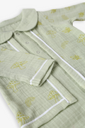 Pima Green Baby Outfit Set