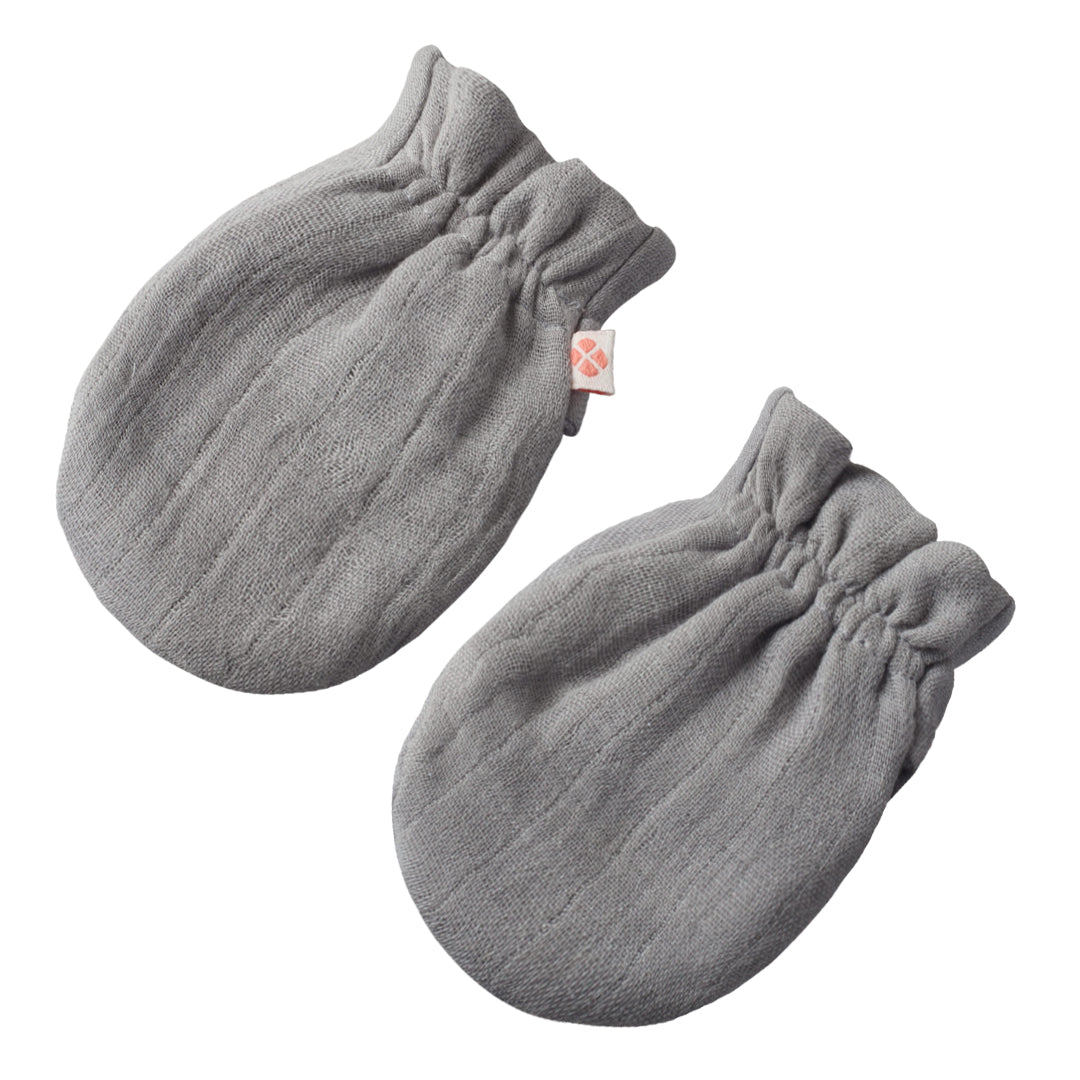 Grey Baby Mittens