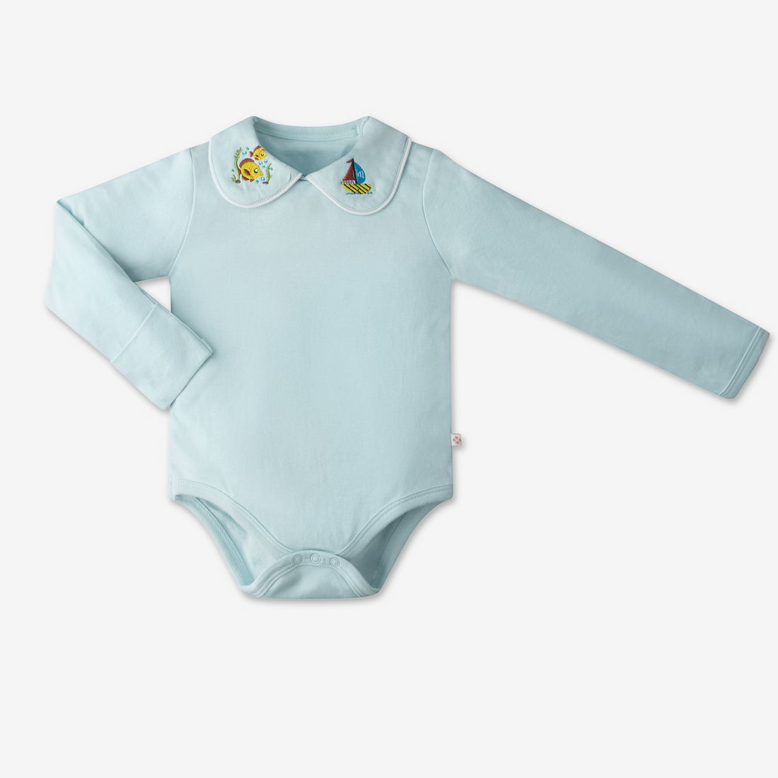 Nautical Peterson collar babysuit