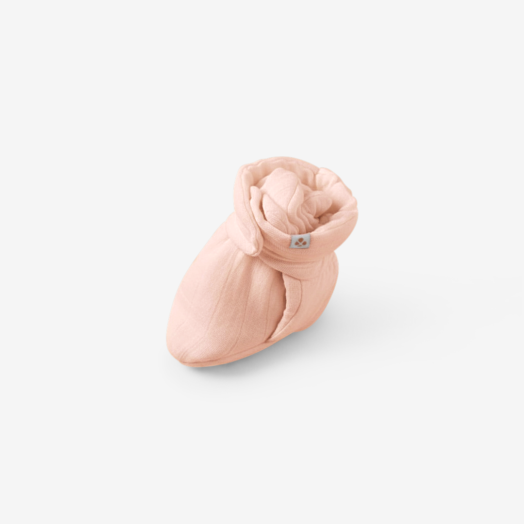 Peach Baby Booties