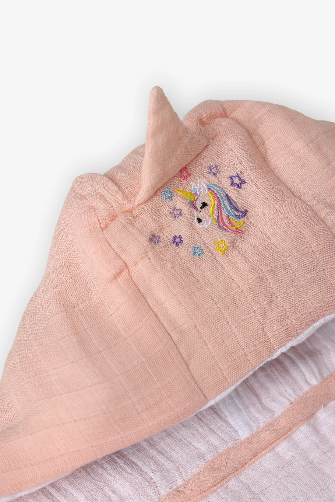 Peach Baby Hooded Towel