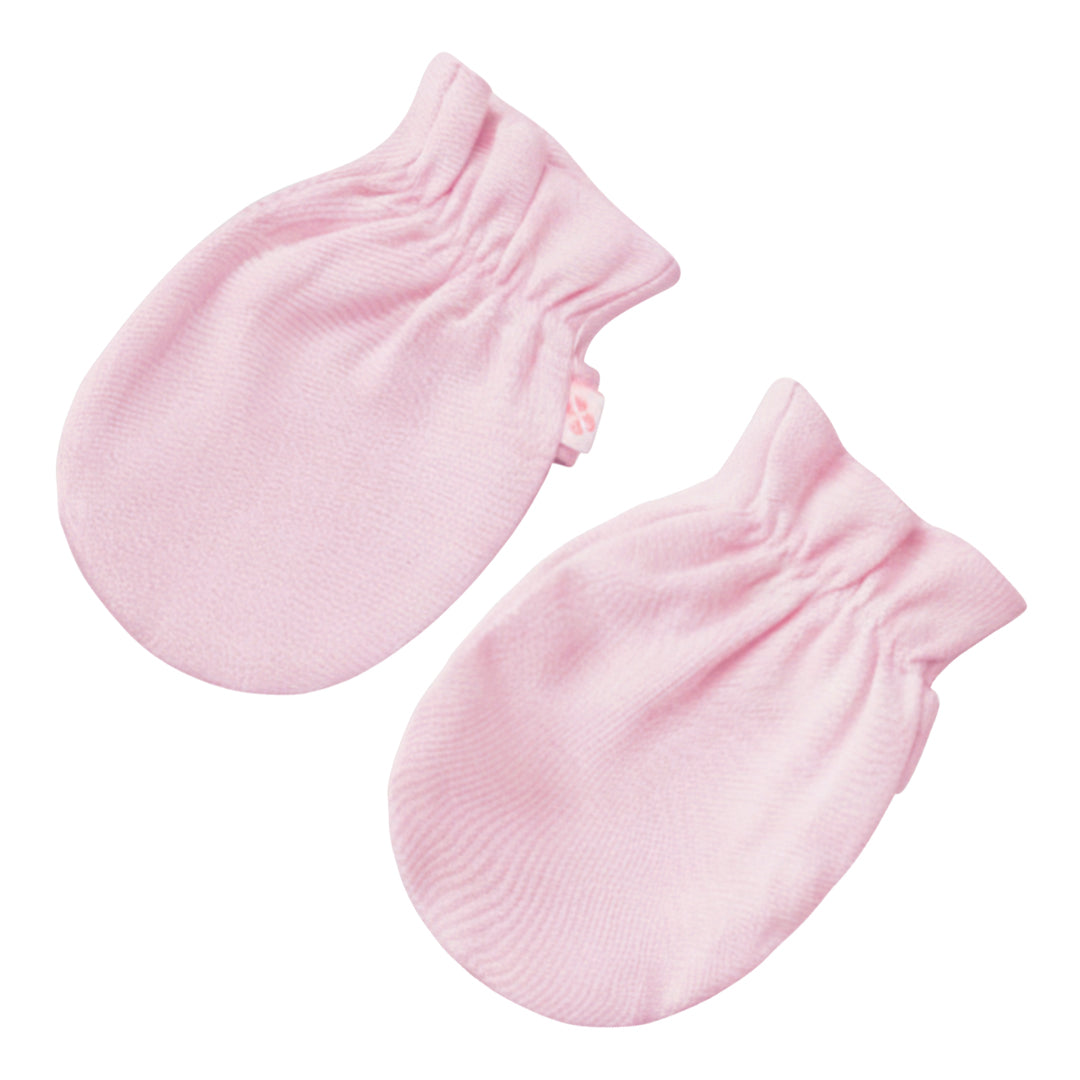 Pima Pink No Scratch Baby Mittens