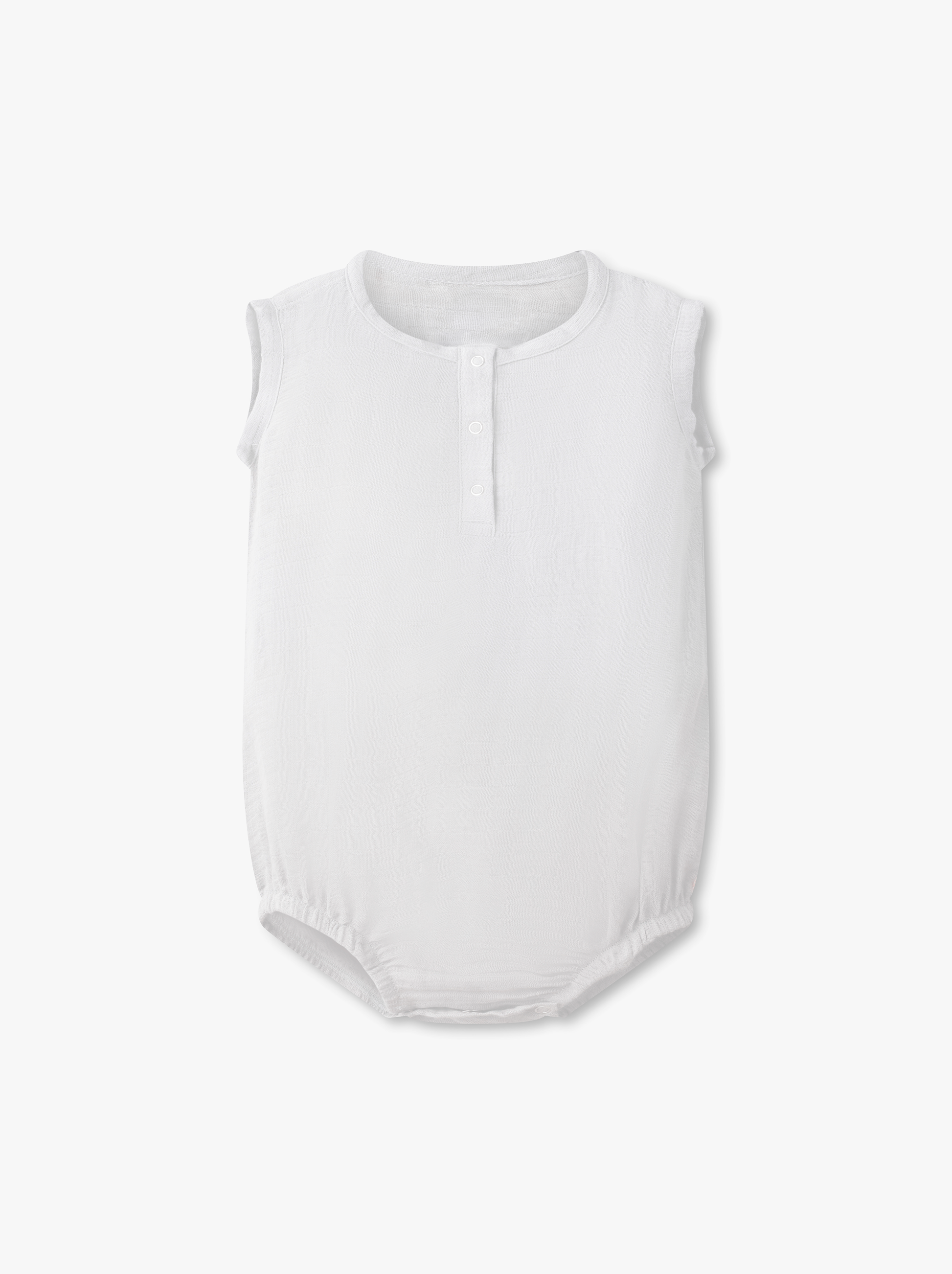 Pima White Baby Onesie