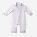 Pima White Baby Romper