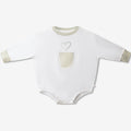 Pima White baby sweatshirts