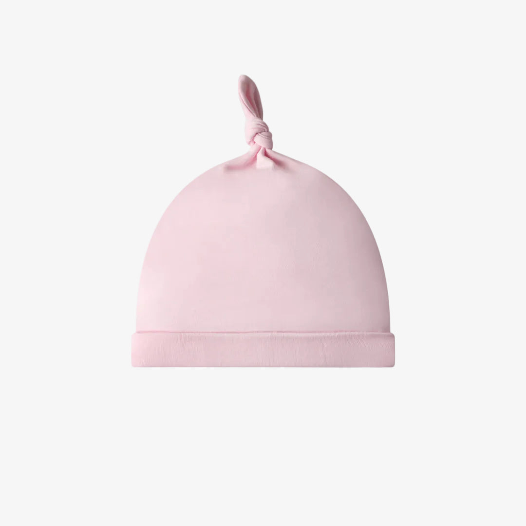 Pink Knotted Baby Hat