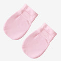 Pink No Scratch Baby Mittens