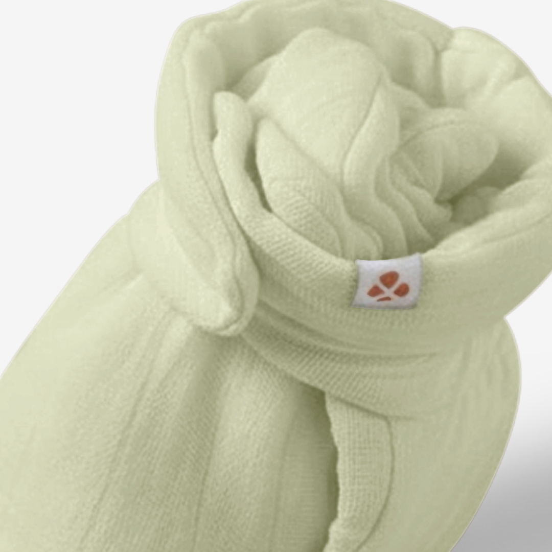 Supima Green Baby Booties
