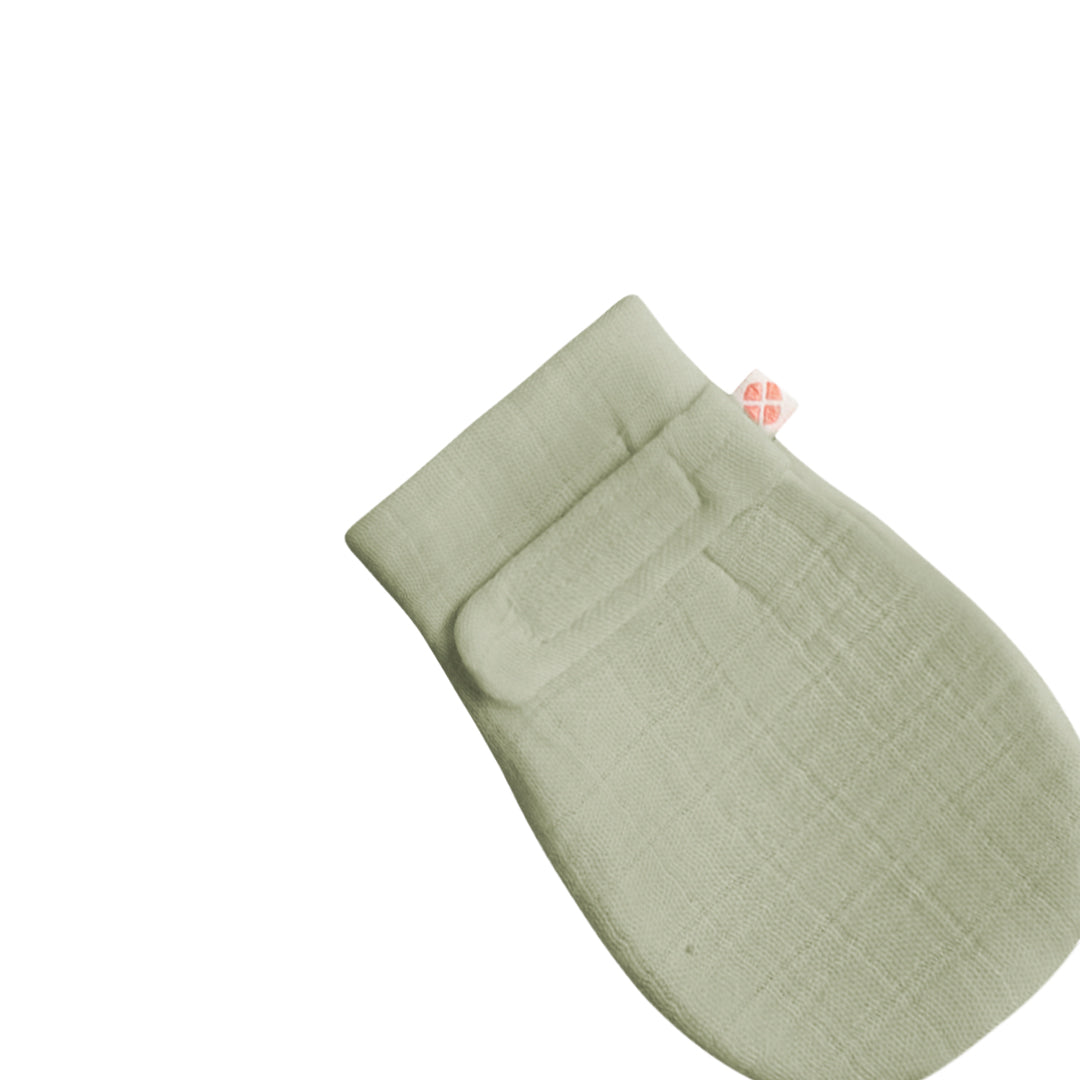 Supima Green Baby Mittens