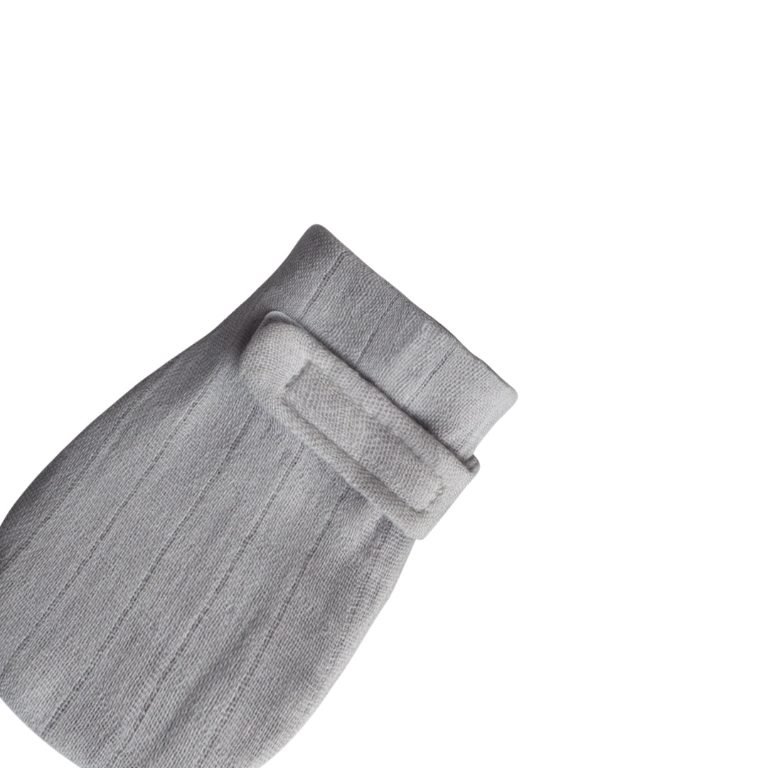 Supima Grey Baby Mittens