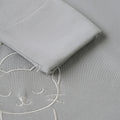 Supima Grey Cat Baby Kimono Onesie