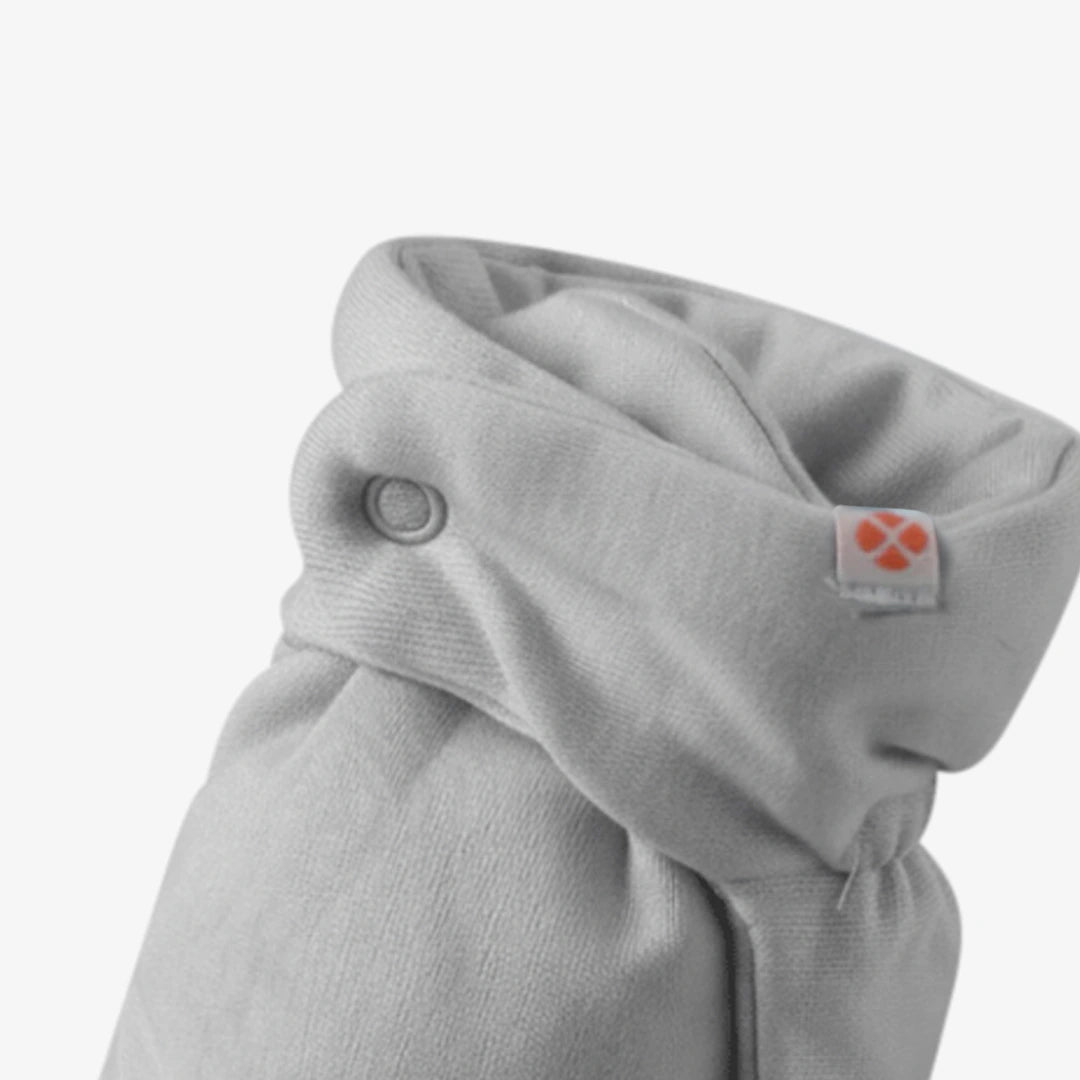 Supima Grey Newborn Baby Booties