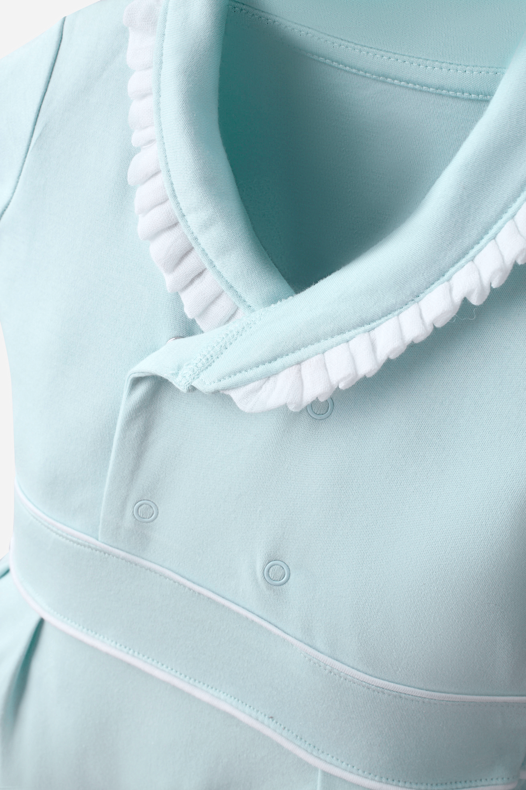 Supima Light Blue Baby Short Romper
