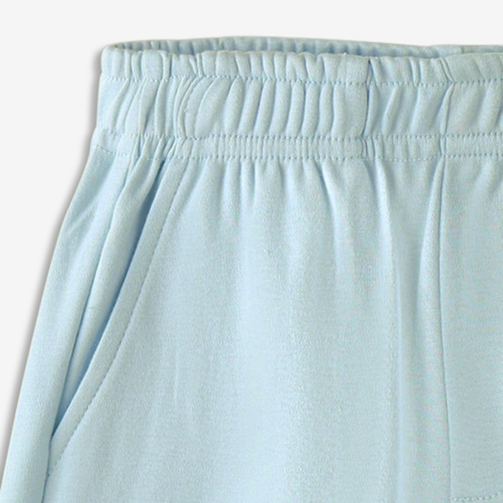 Supima Light Blue Baby Shorts