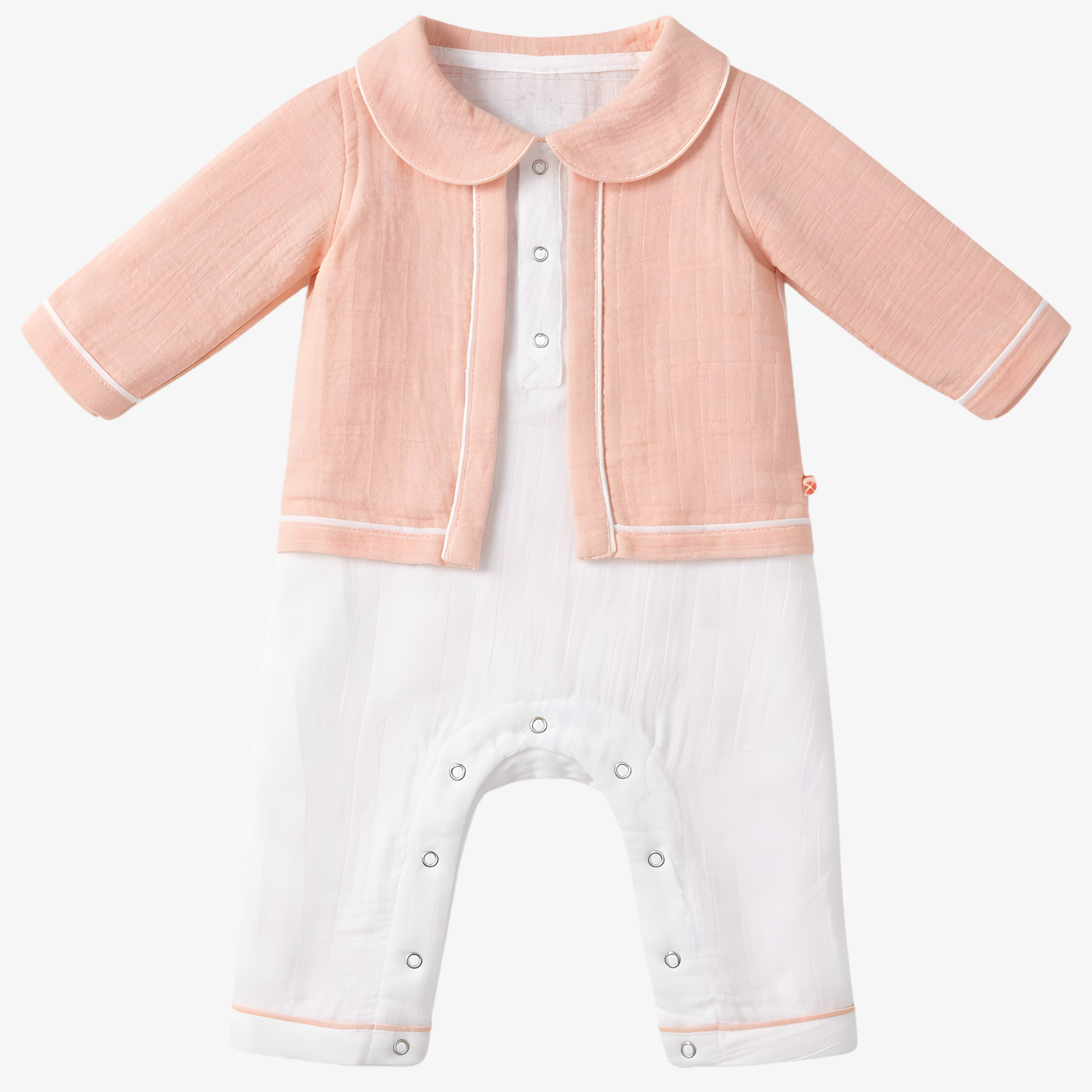 Supima Peach Baby Outfit Set