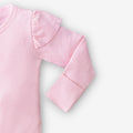 Supima Pink Giraffe Baby Kimono Onesie