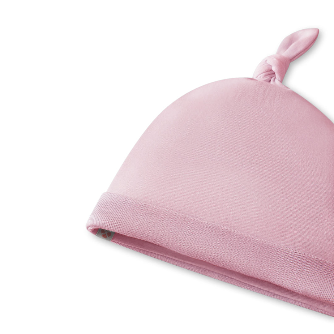 Supima Pink Knotted Baby Hat