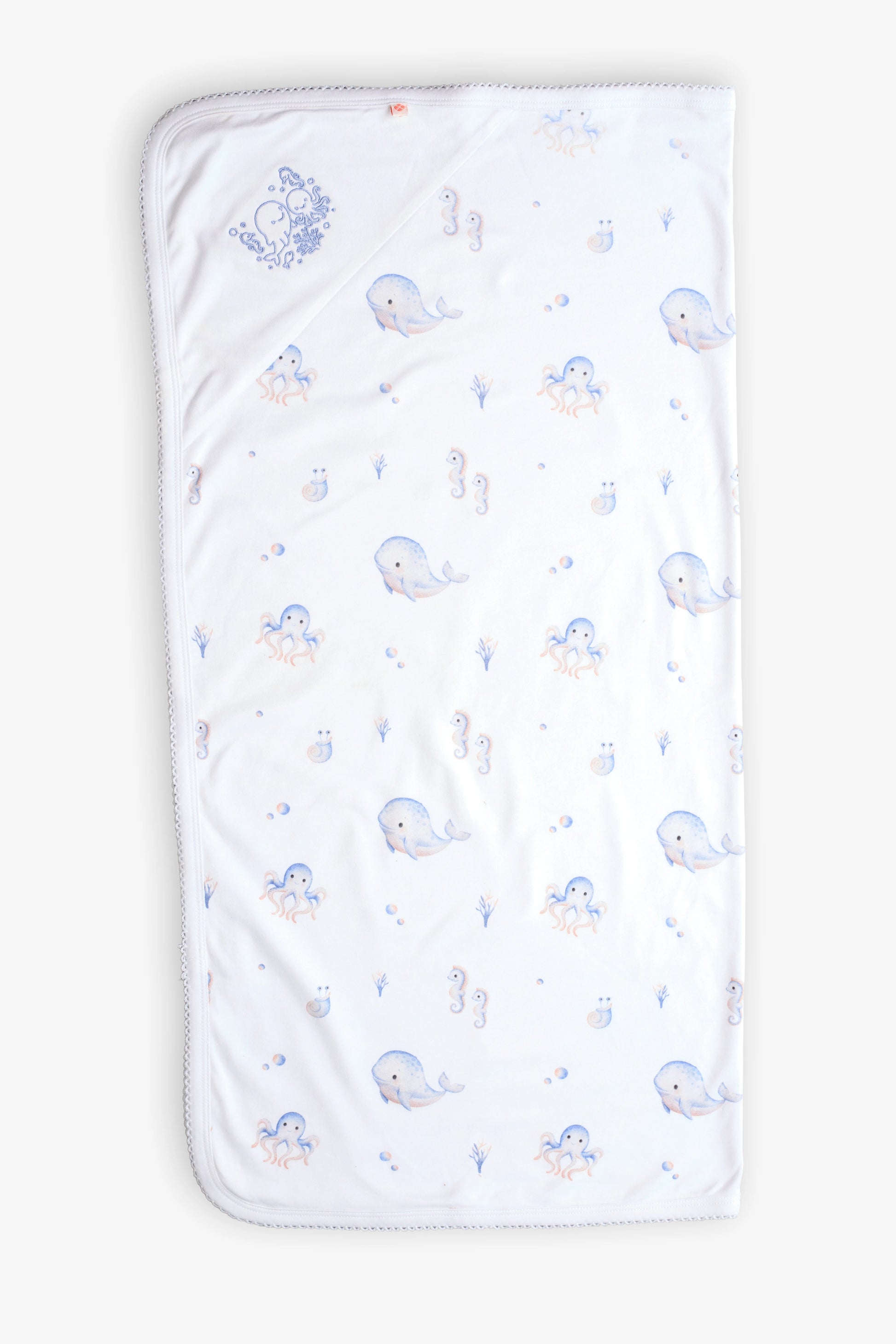 Supima Shark Baby Blanket