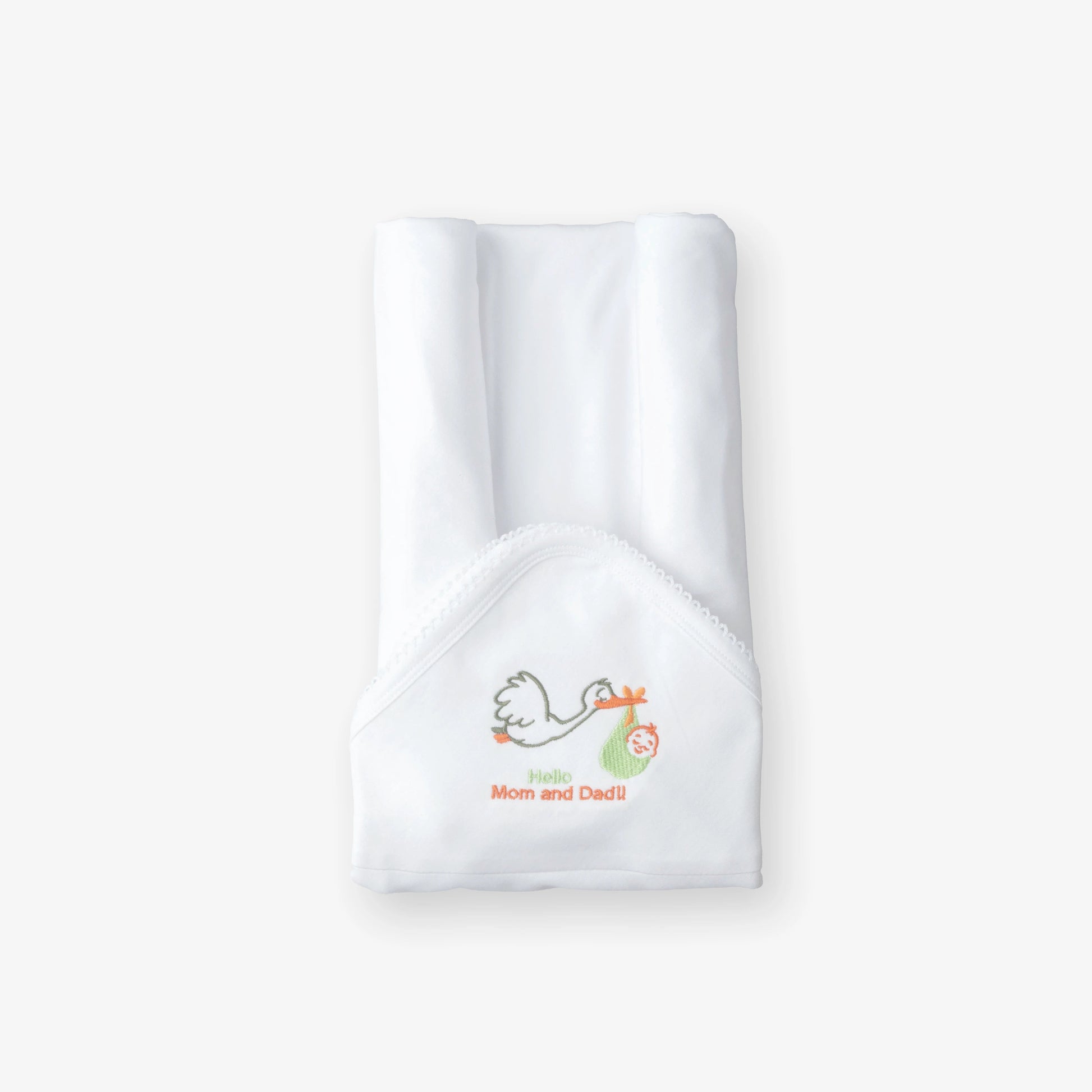Supima White Baby Blanket
