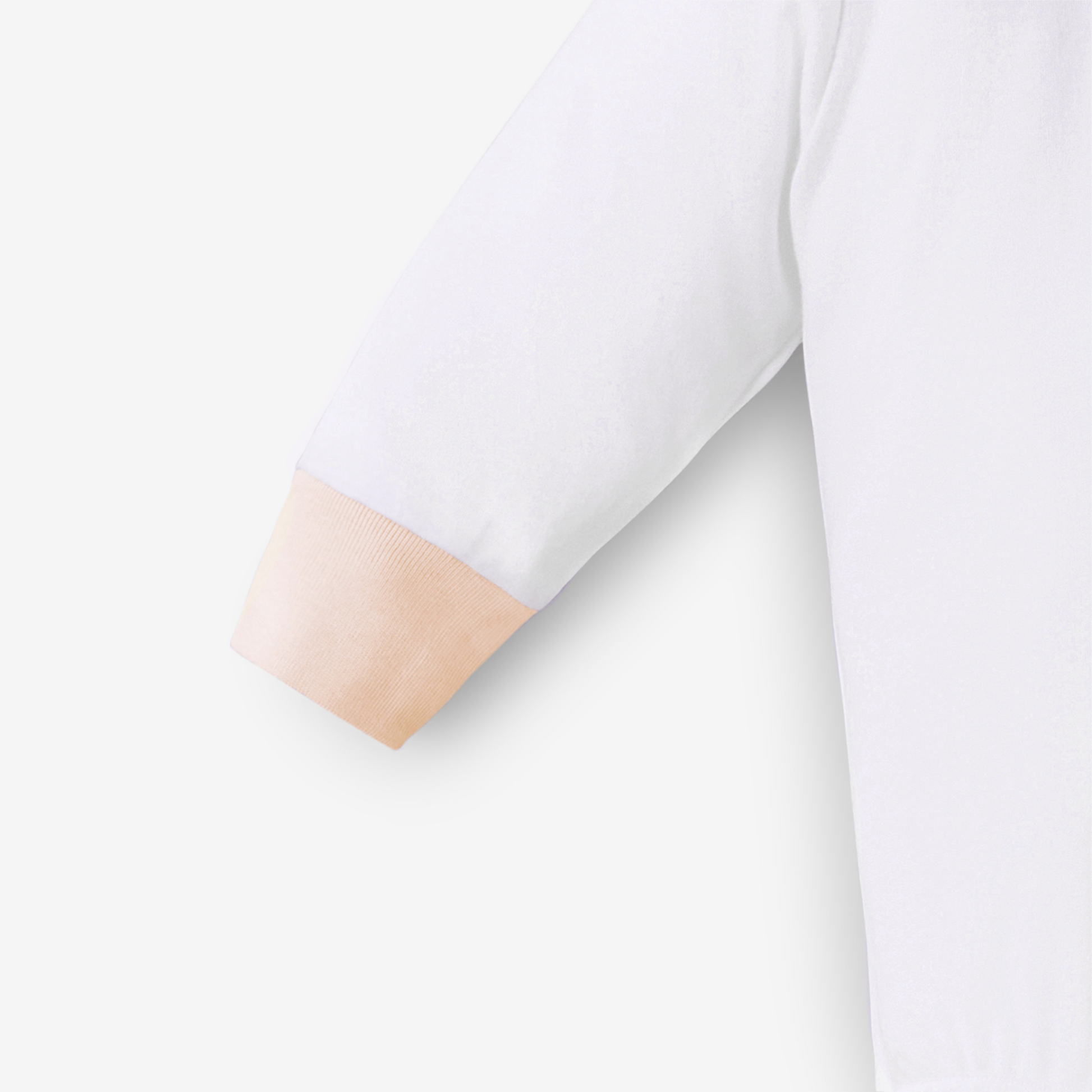 Supima White baby onesie sweatshirts