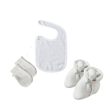 Grow with me muslin Trio - White