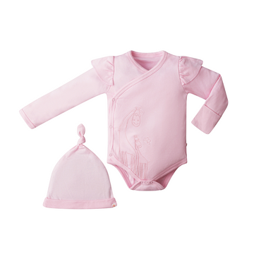 The Ruffled Bodysuit & Beanie Duo